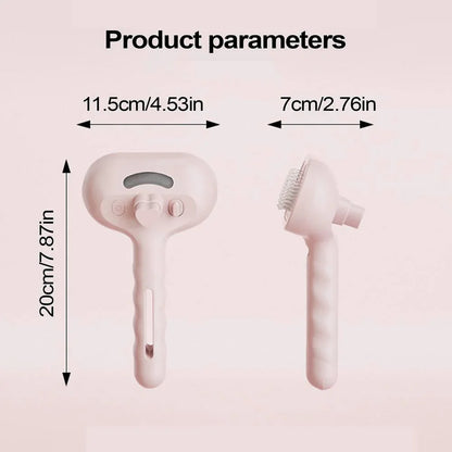 Brosse vapeur pour chat et chien libérant une brume douce pour le toilettage par Famille Active