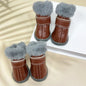 Bottes d hiver pour chien impermeables et antiderapantes dans la neige par Famille Active