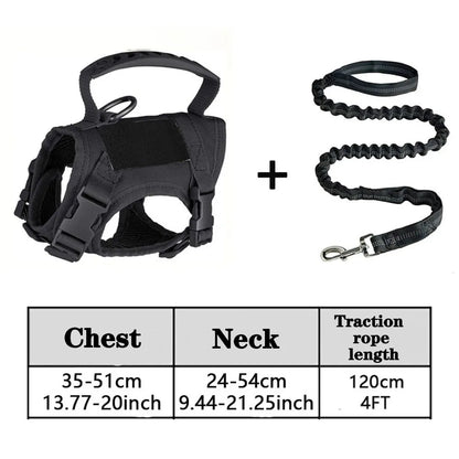 Harnais tactique pour chien robuste en nylon avec poignee superieure par Famille Active