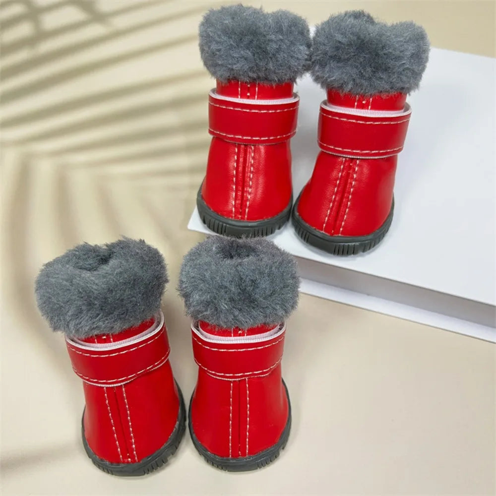 Bottes d hiver pour chien impermeables et antiderapantes dans la neige par Famille Active