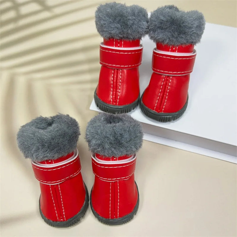Bottes d hiver pour chien impermeables et antiderapantes dans la neige par Famille Active