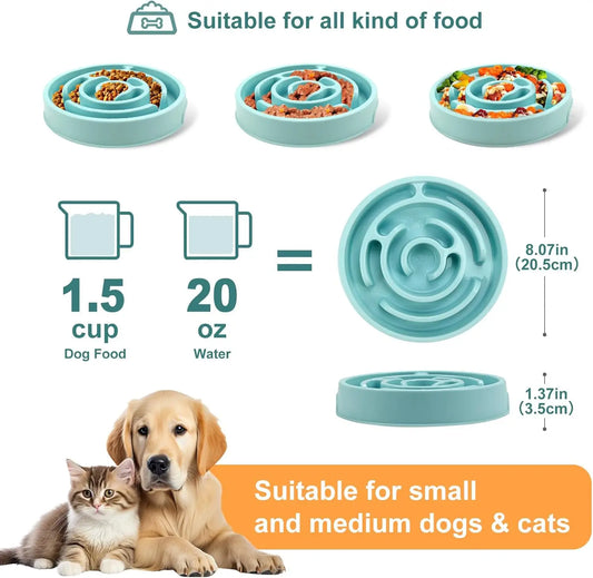 Gamelle anti glouton pour chien en forme de labyrinthe évitant les etouffements par Famille Active