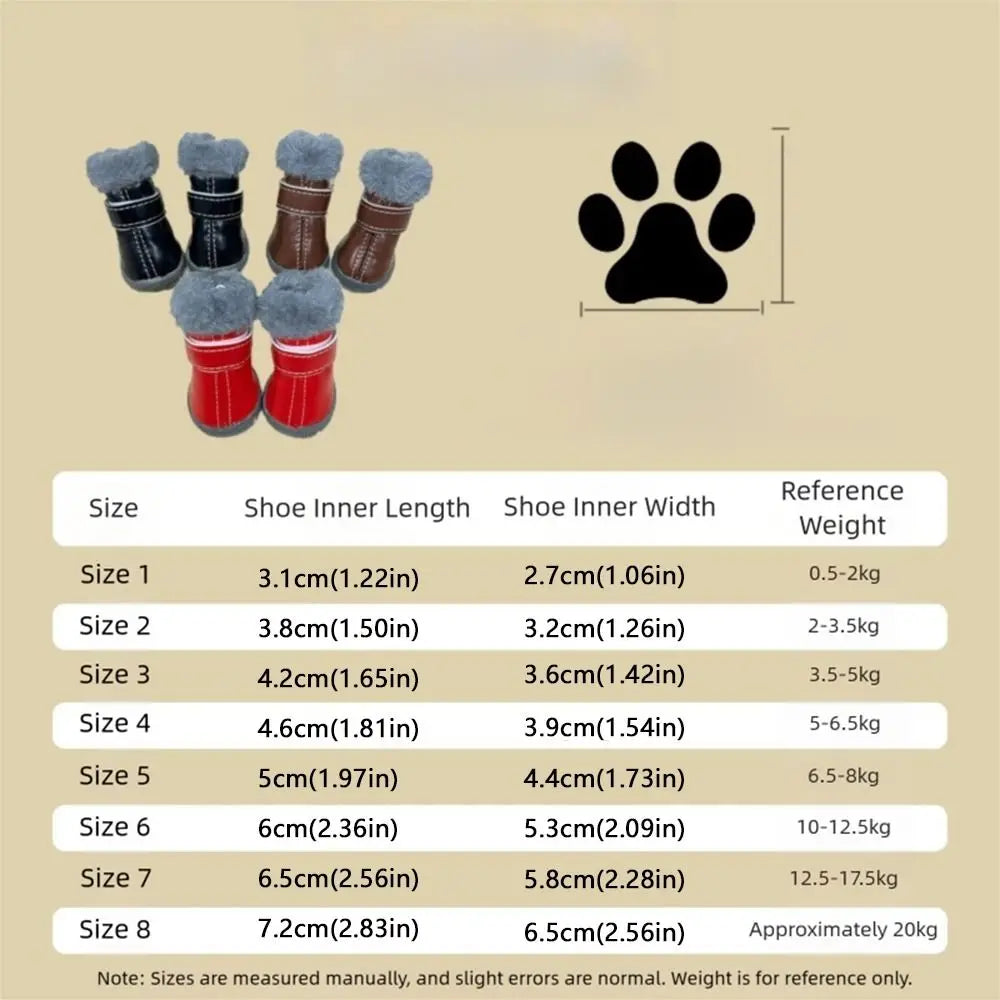 Bottes d hiver pour chien impermeables et antiderapantes dans la neige par Famille Active