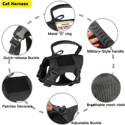 Harnais tactique pour chien robuste en nylon avec poignee superieure par Famille Active
