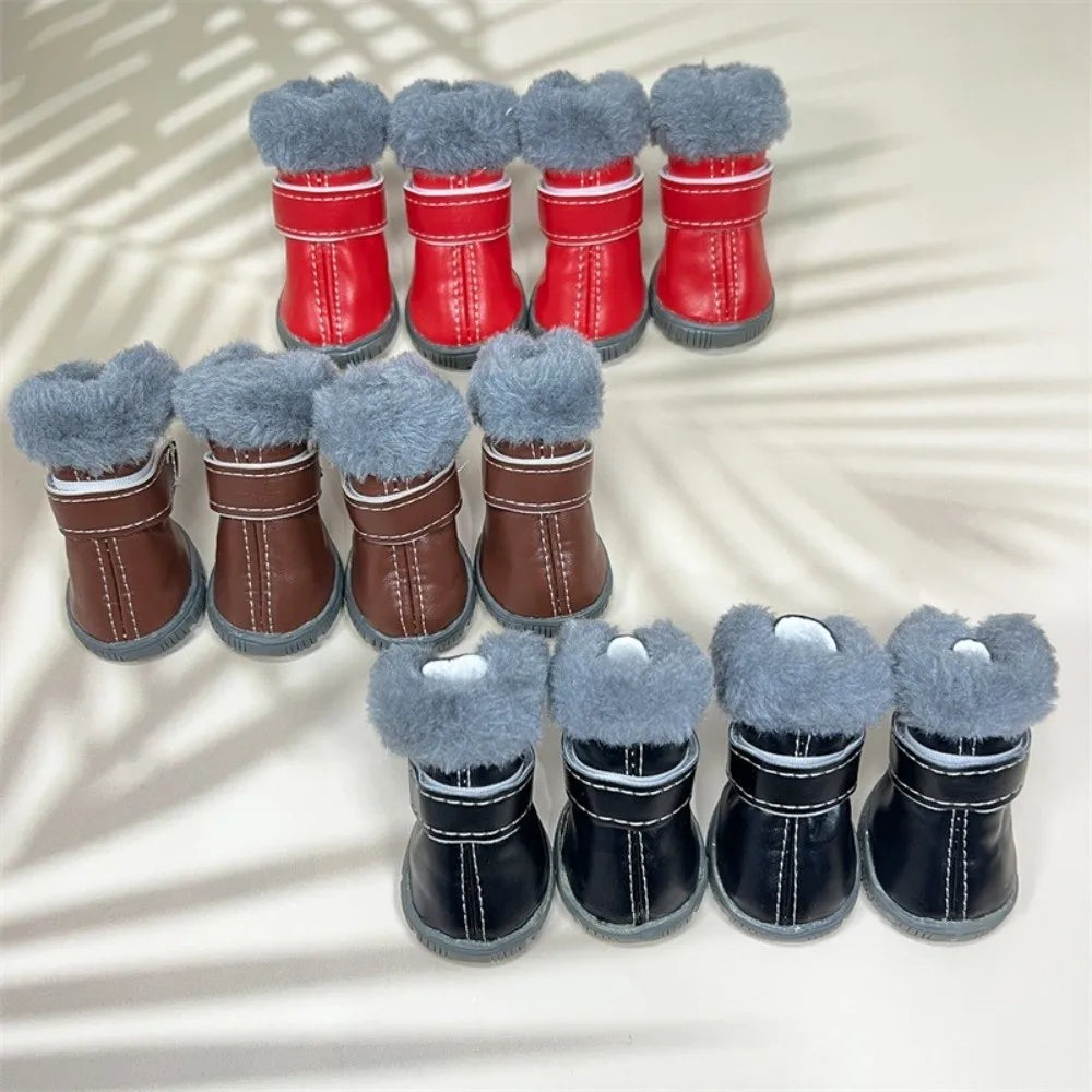 Bottes d hiver pour chien impermeables et antiderapantes dans la neige par Famille Active
