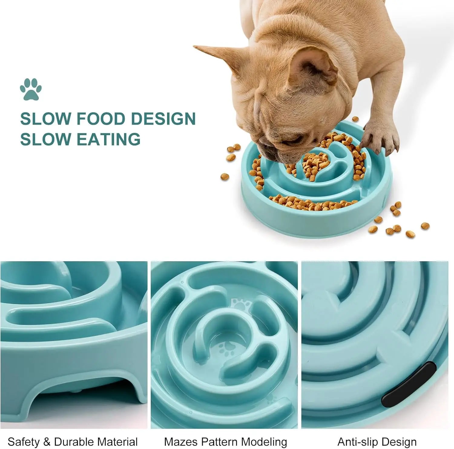 Gamelle anti glouton pour chien en forme de labyrinthe évitant les etouffements par Famille Active