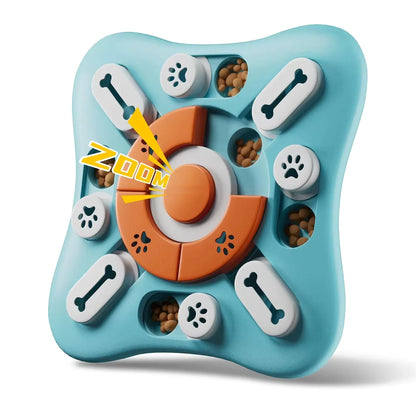 Jouet puzzle pour chien interactif avec compartiments coulissants pour croquettes par Famille Active