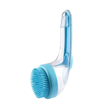 Brosse de bain pour chien et chat en silicone avec mousse de shampoing par Famille Active