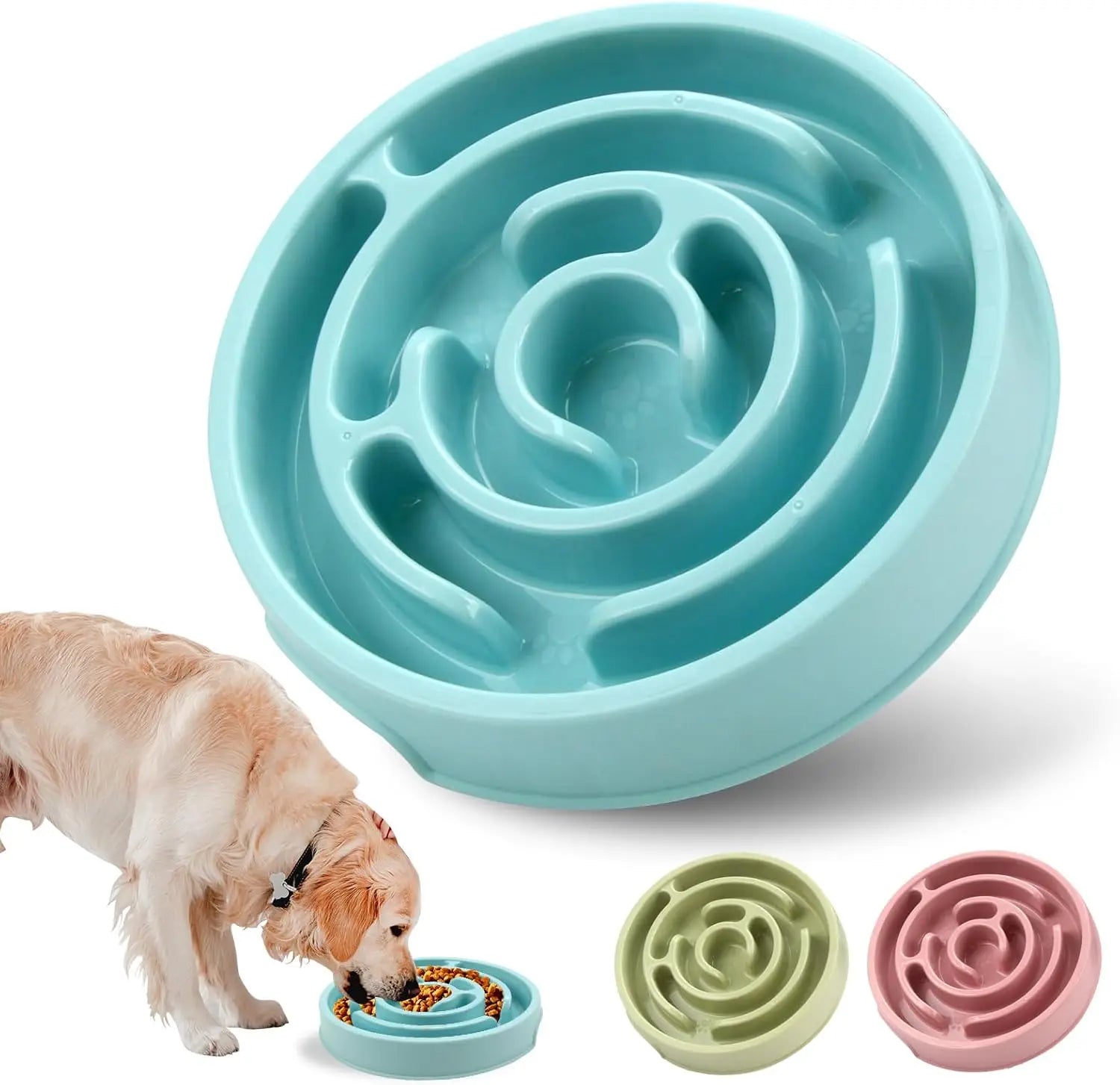 Gamelle anti glouton pour chien en forme de labyrinthe évitant les etouffements par Famille Active