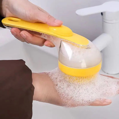 Brosse de bain pour chien et chat en silicone avec mousse de shampoing par Famille Active
